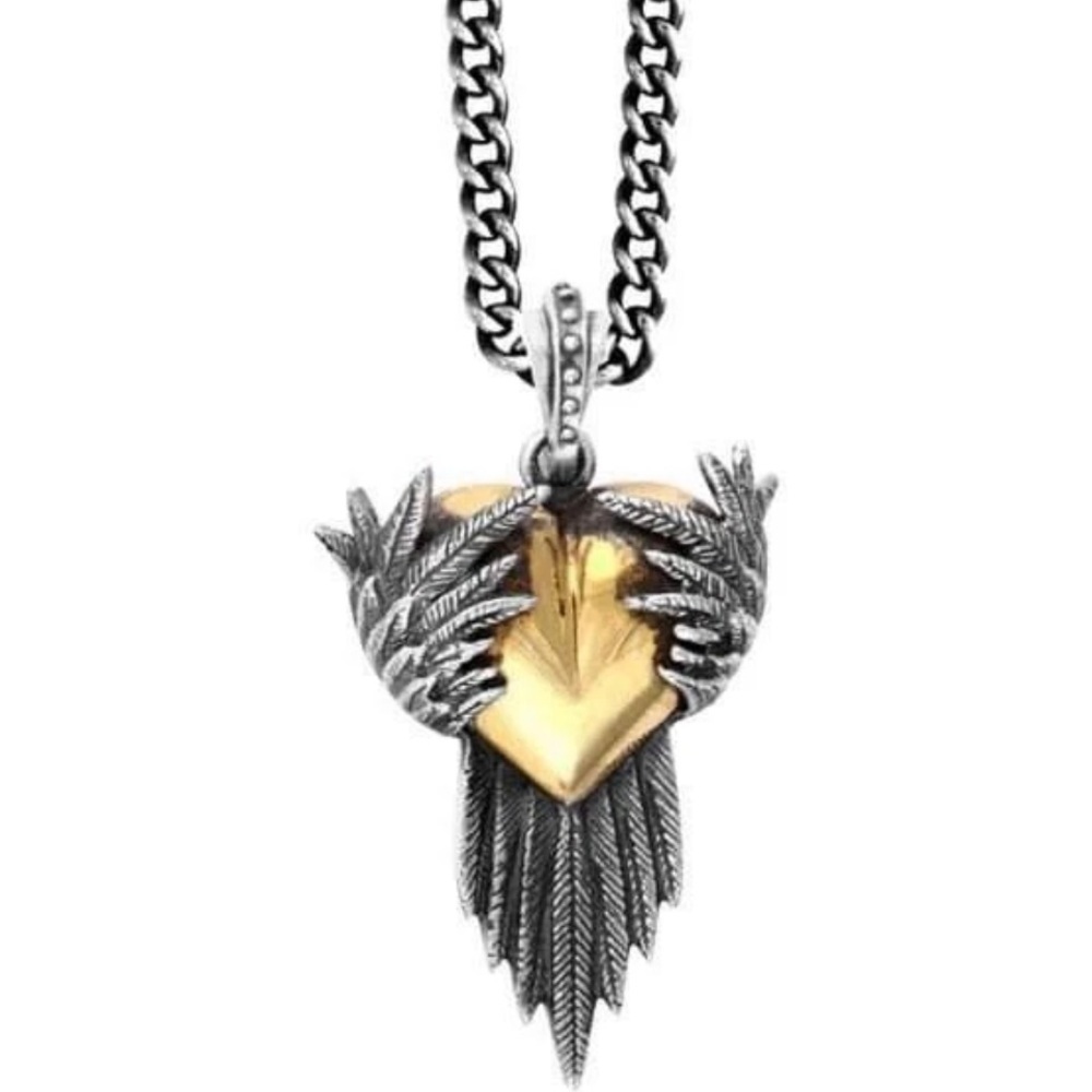 King Baby Silver Raven Wings with Alloy Heart discontinued